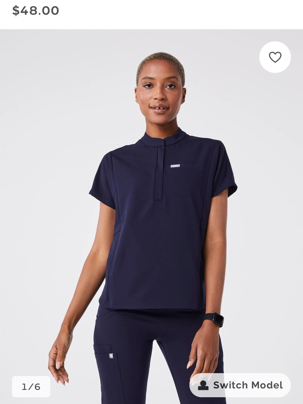 Figs ROYAL BLUE Montex Scrub Top
